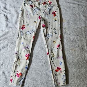 Stretchy Floral Jeans